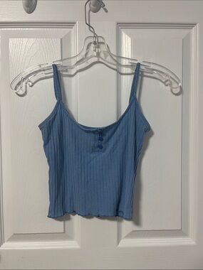 Baby blue American Eagle cropped tank top